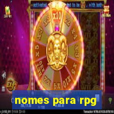 nomes para rpg